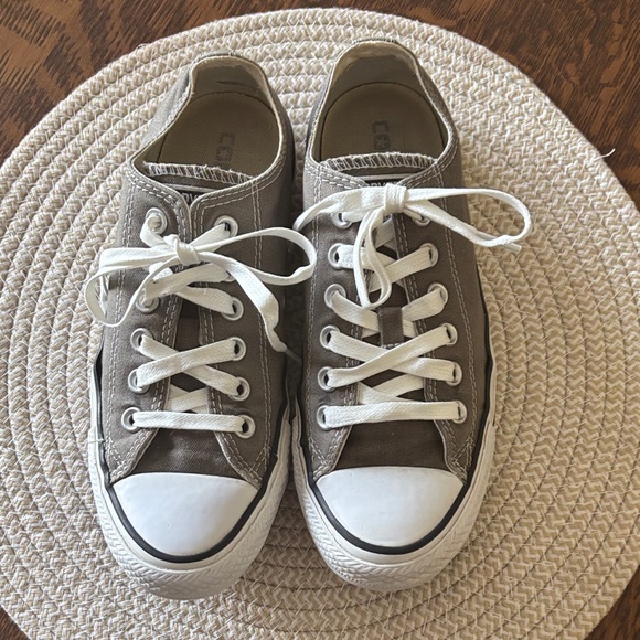 Converse Other - Converse Gray and White Canvas Sneakers